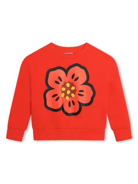 Kenzo Kids Boke Flower-print crew-neck sweatshirt