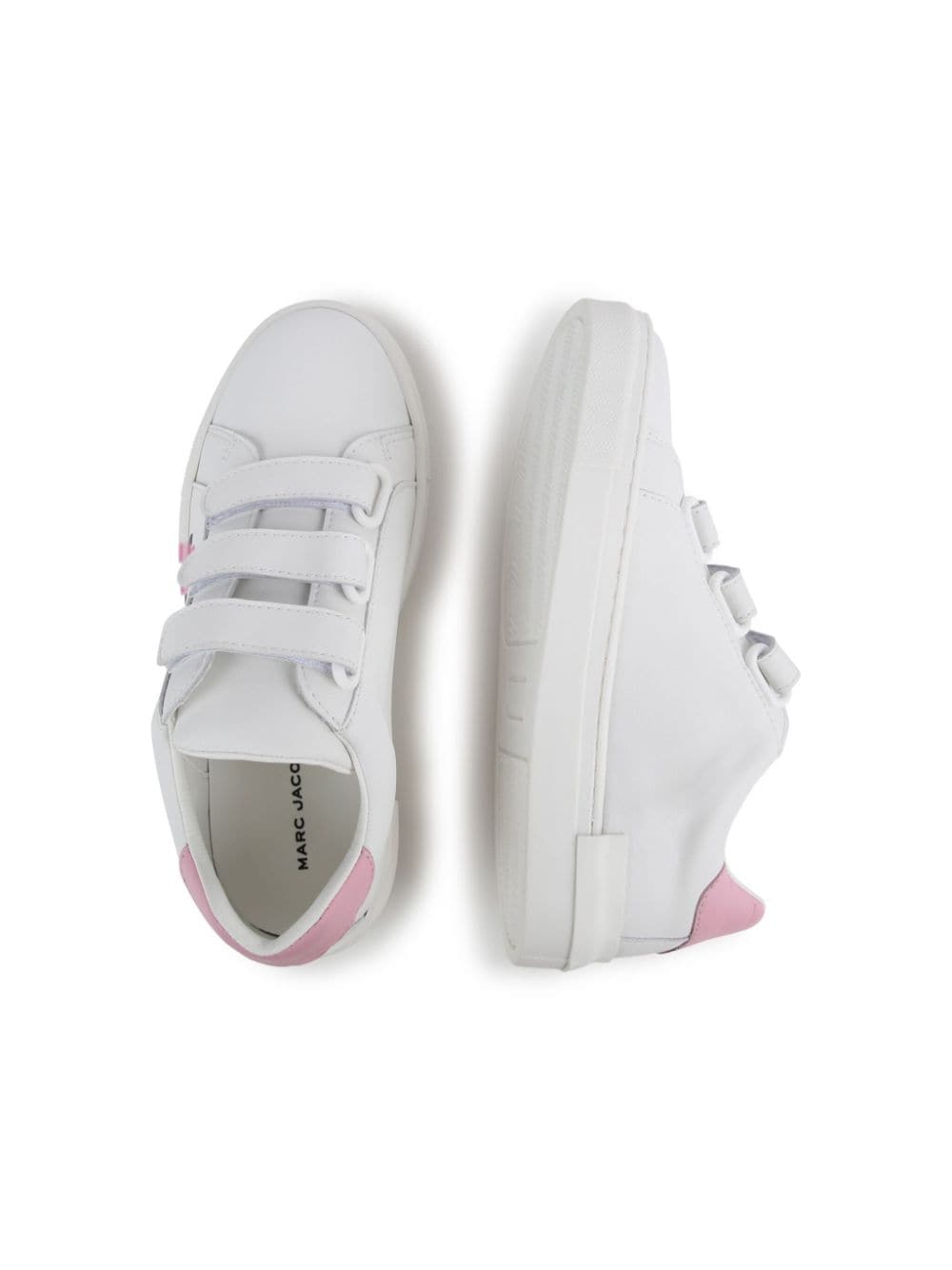 Shop Marc Jacobs Logo-print Leather Sneakers In White
