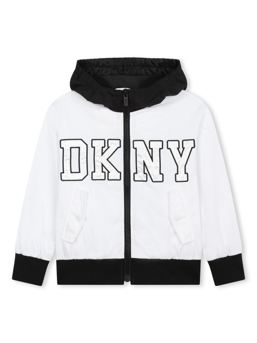 Dkny Sport Women's Mixed-Media Hooded Jacket