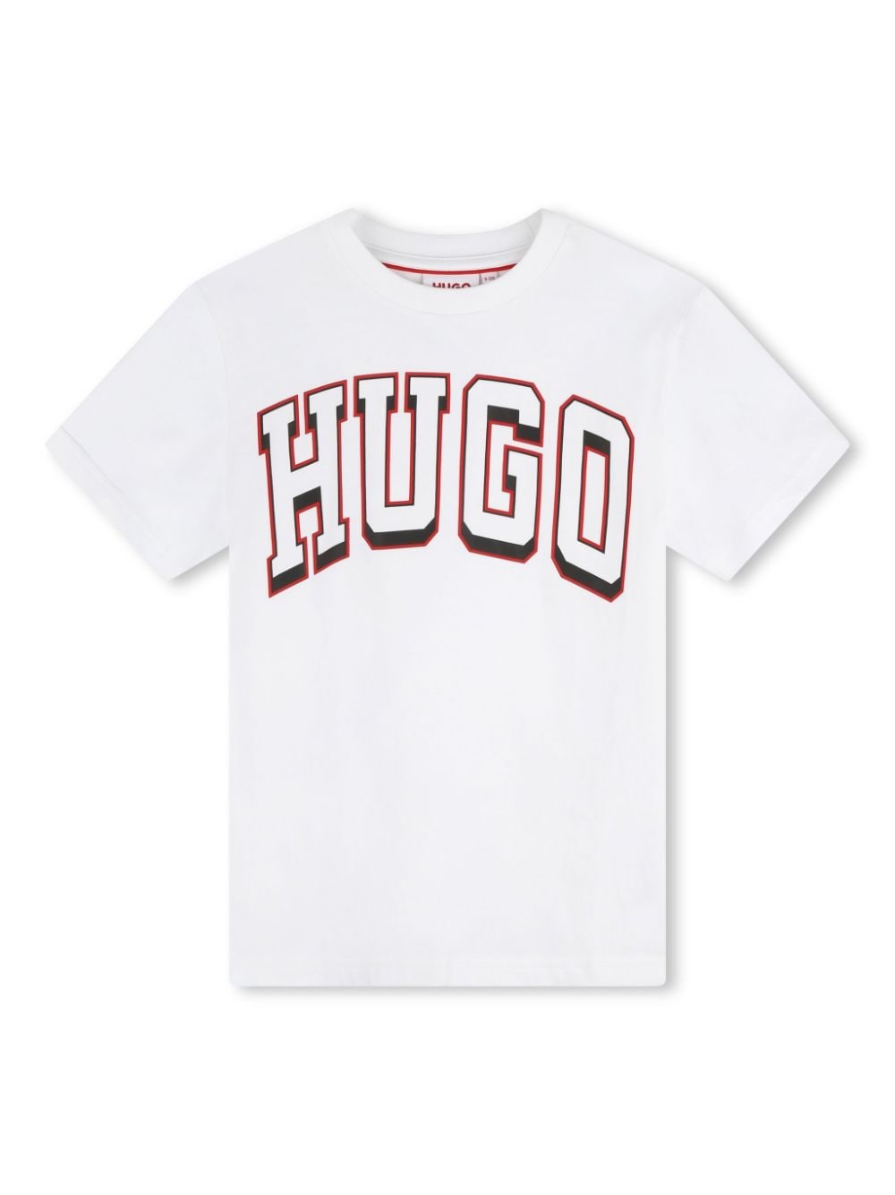 HUGO KIDS T-Shirt mit Logo-Print - Weiß