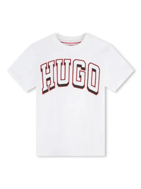 HUGO KIDS logo-print cotton T-shirt