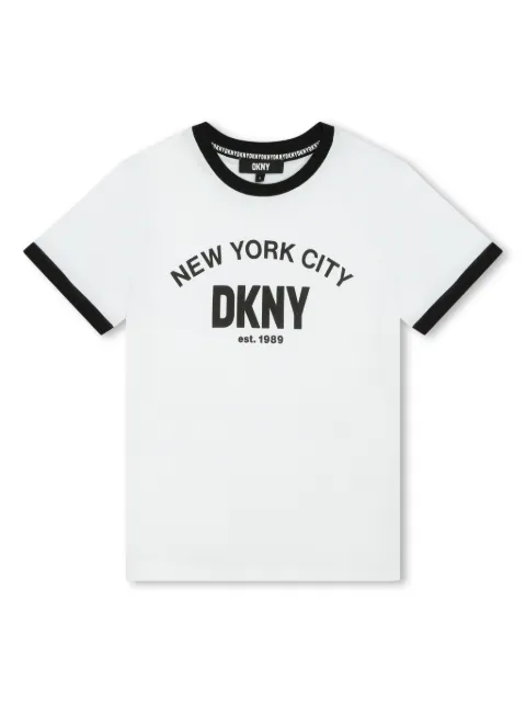 Dkny Kids logo-print cotton T-shirt