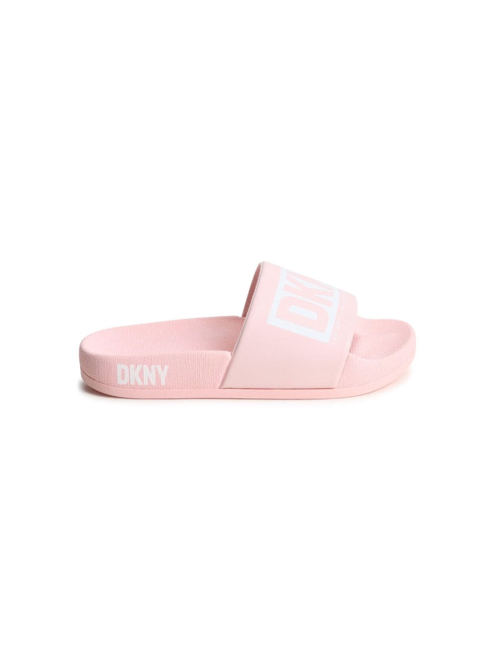 Shop Dkny Logo-print Pool Slides In Pink