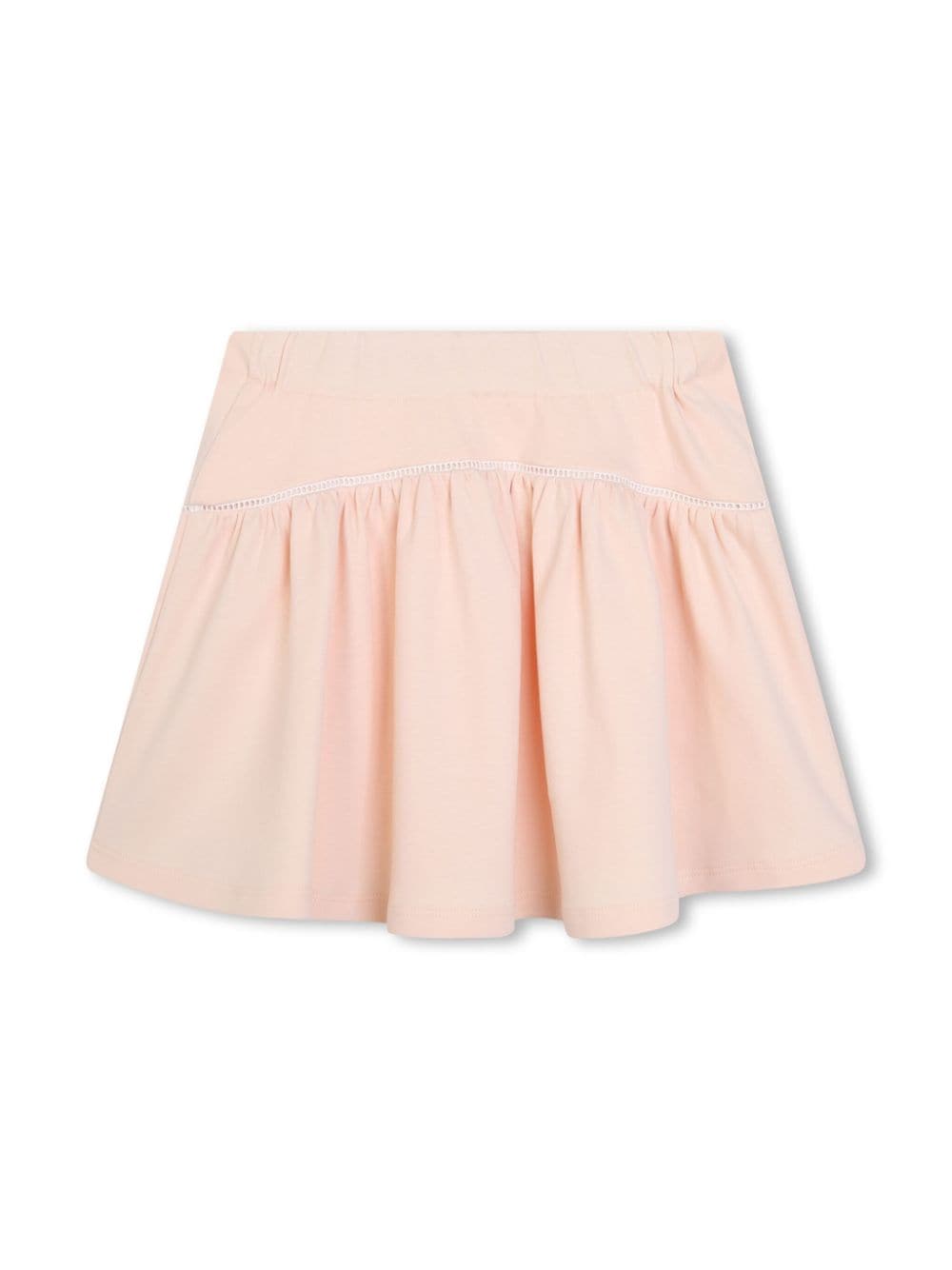 Image 2 of Chloé Kids ladder-stitch cotton skirt