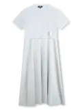 Dkny Kids logo-print layered dress - Grey