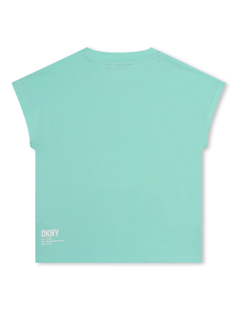 Dkny Kids T-shirt van biologisch katoen met logoprint Groen