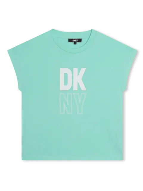 Dkny Kids logo-print organic cotton T-shirt