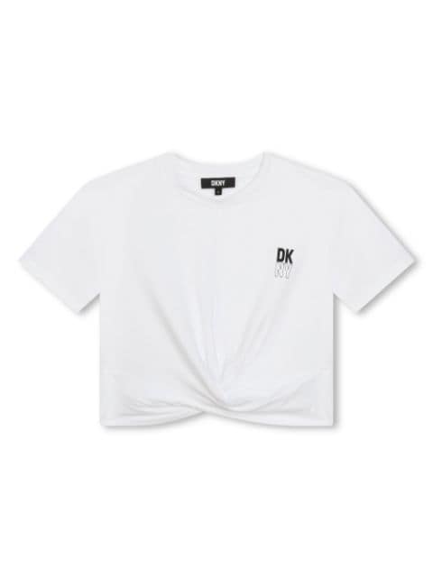 Dkny Kids logo-print cotton T-shirt