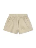Givenchy Kids 4G-monogram metallic cotton shorts - Gold