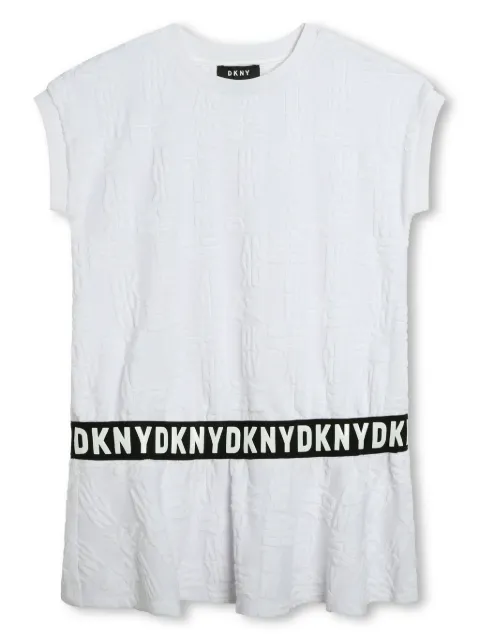 Dkny Kids logo-tape short-sleeve dress