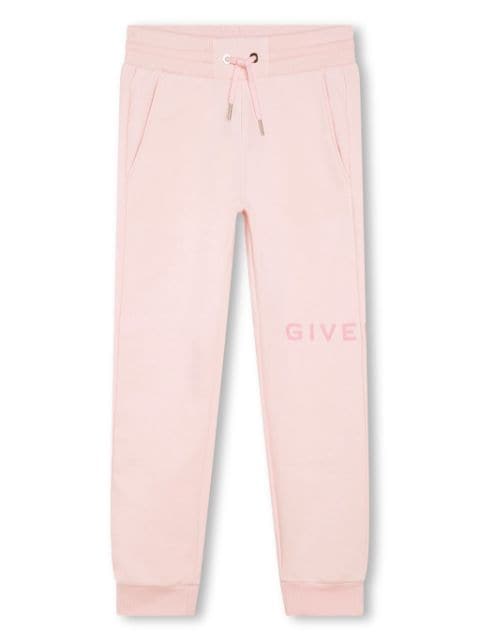 Givenchy Kids pants texturizados con logo estampado