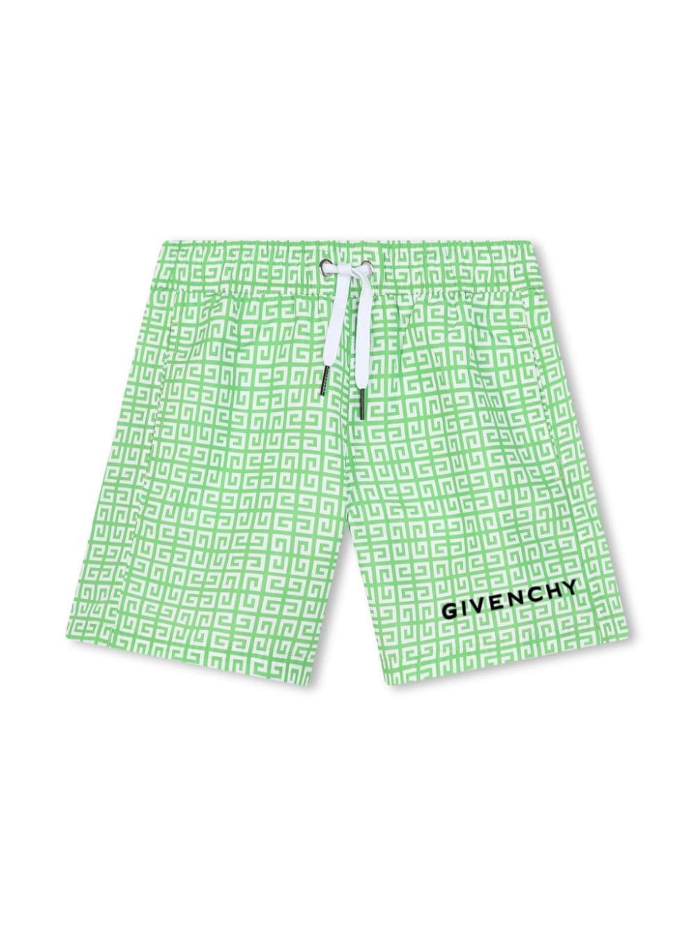 Shop Givenchy 4g-print Swim Shorts In Green