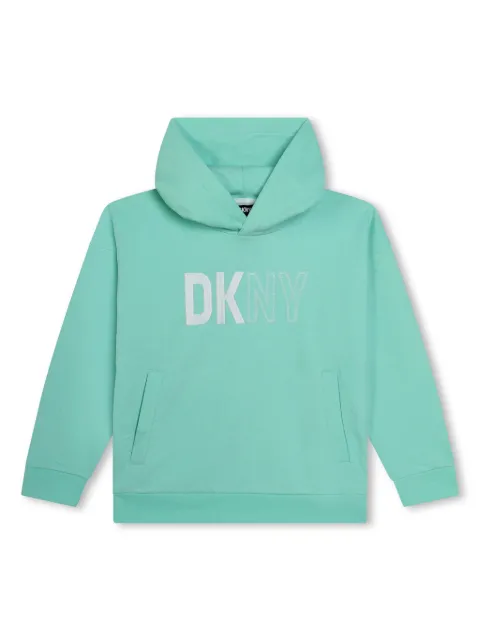 Dkny Kids هودي جيرسي بطبعة شعار الماركة