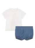 Chloé Kids ruffle-detail short set - White