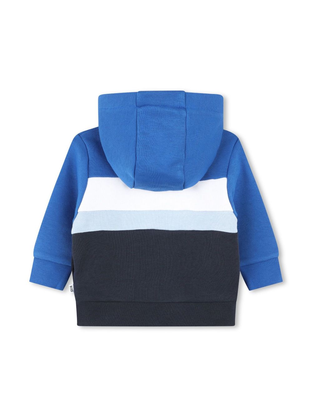 BOSS Kidswear Hoodie met colourblocking - Blauw