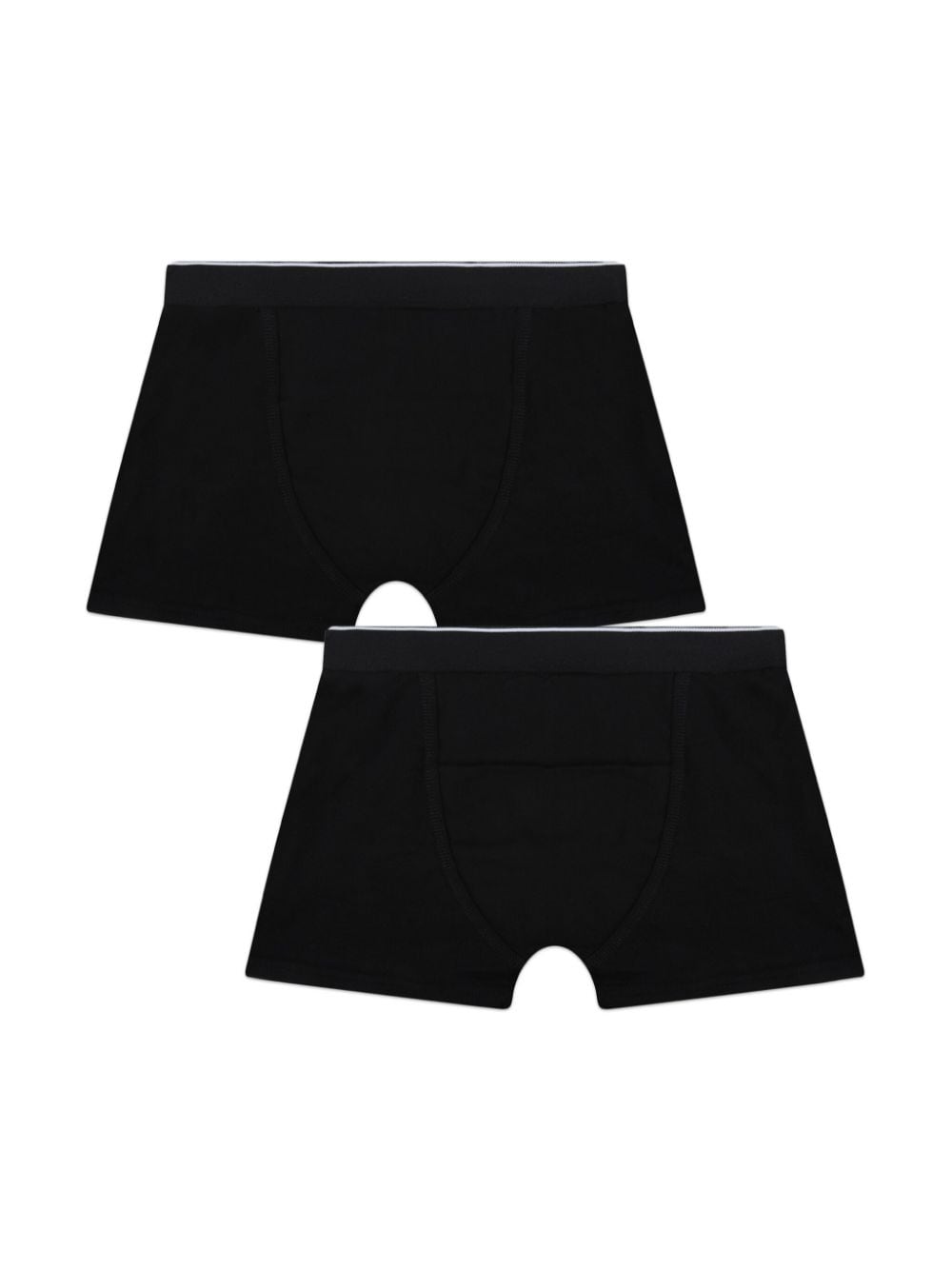 BOSS Kidswear Twee boxershorts met logoband Zwart