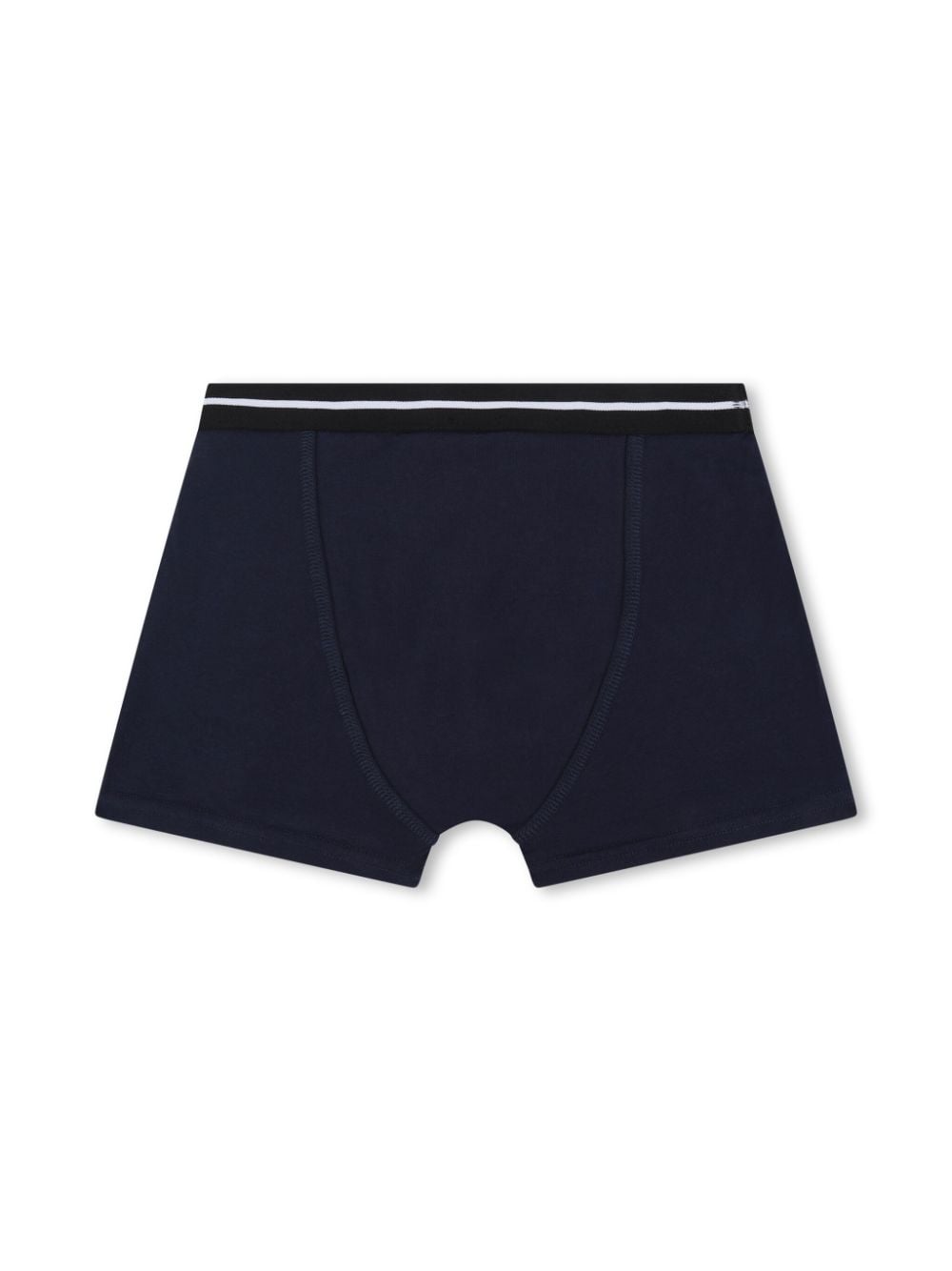 BOSS Kidswear Twee boxershorts met logoband - Blauw