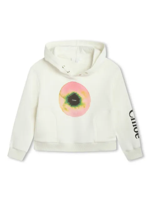 Chloé Kids graphic-print organic cotton hoodie