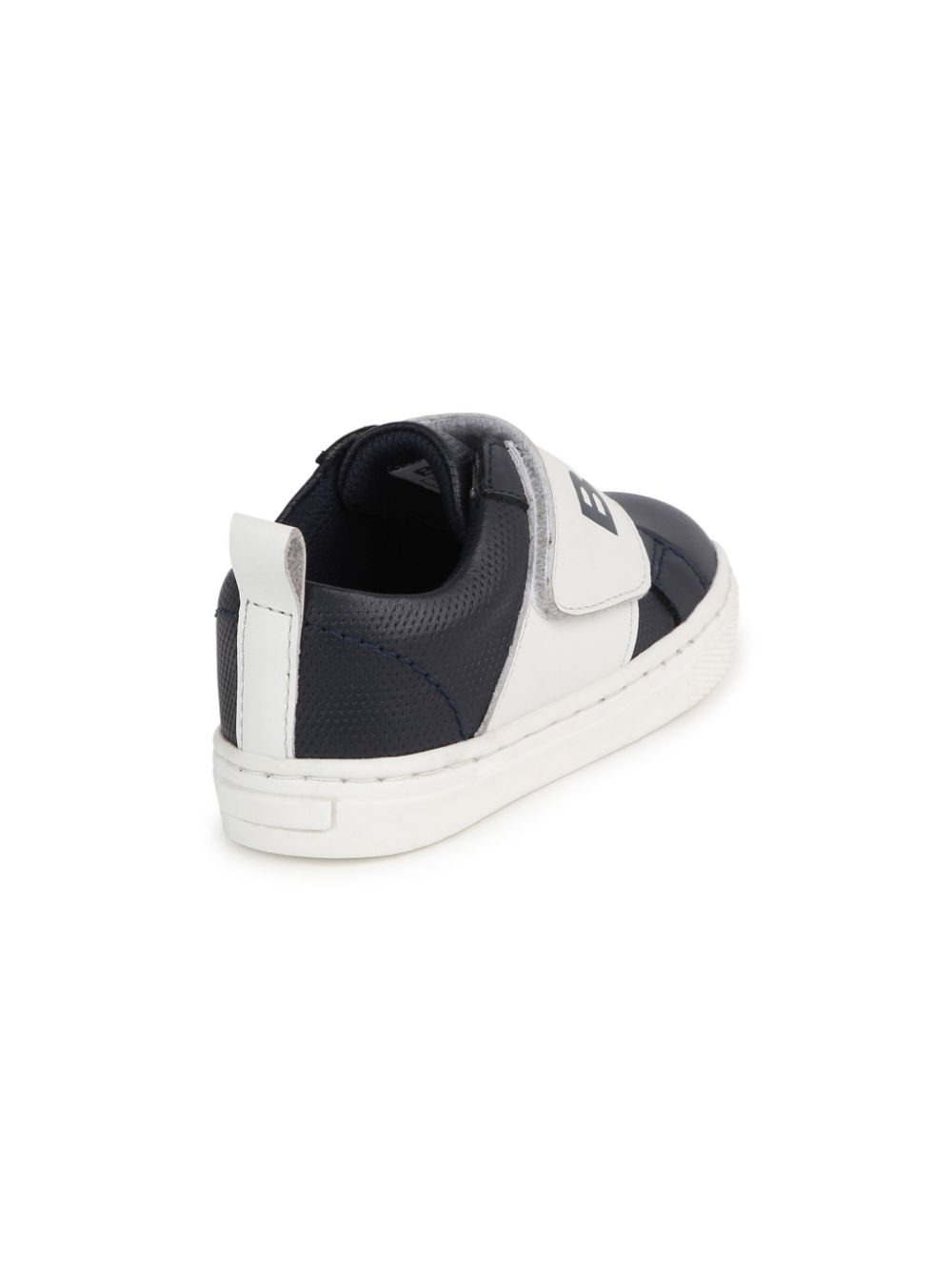 BOSS Kidswear logo-print two-tone panelled sneakers Blue