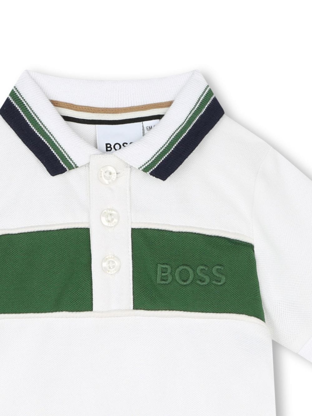 Shop Bosswear Logo-embroidered Polo Shirt In White