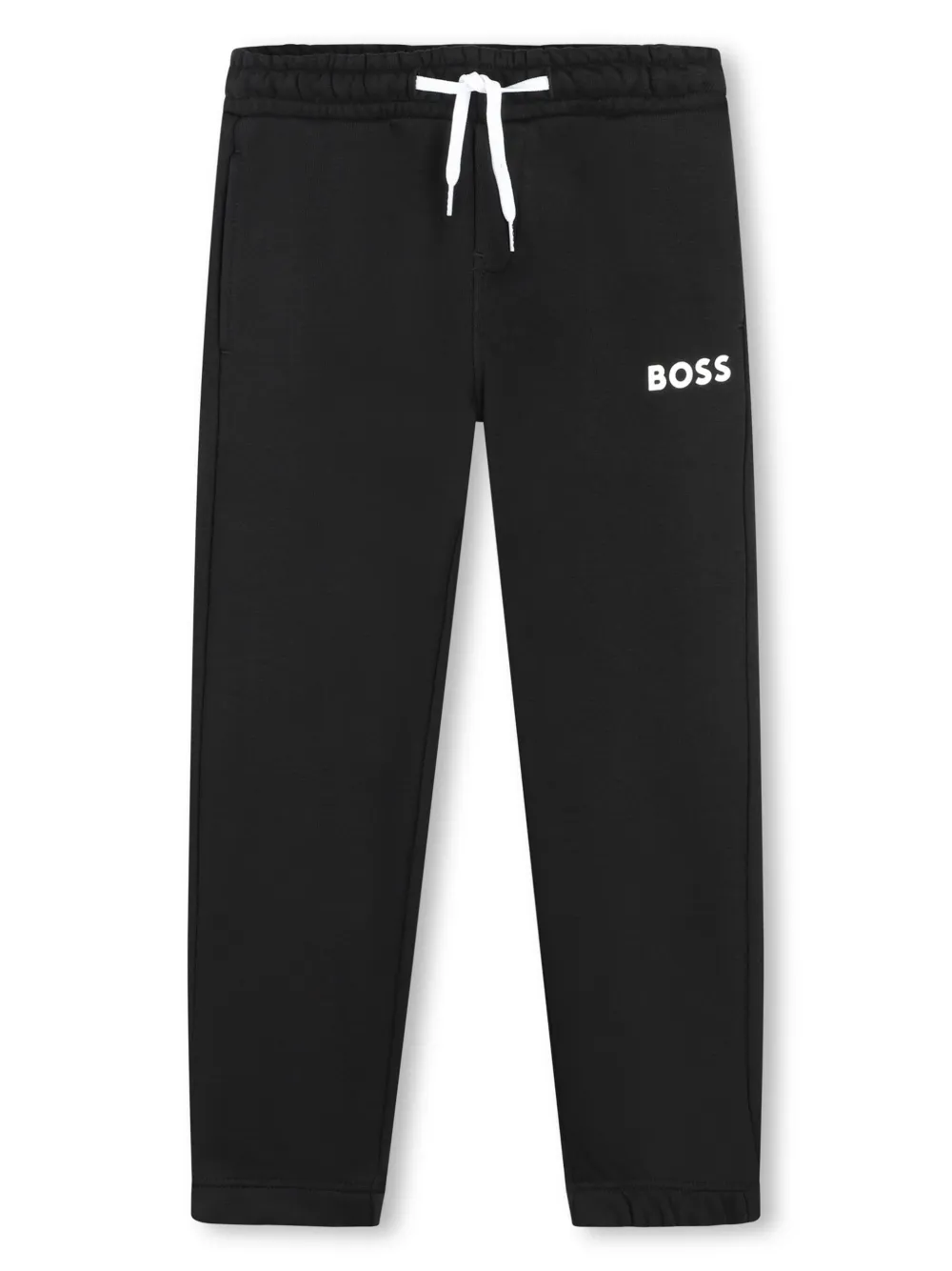 BOSS Kidswear Trainingsbroek met logoprint Zwart