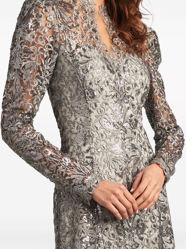 Tadashi shoji hotsell silver dress