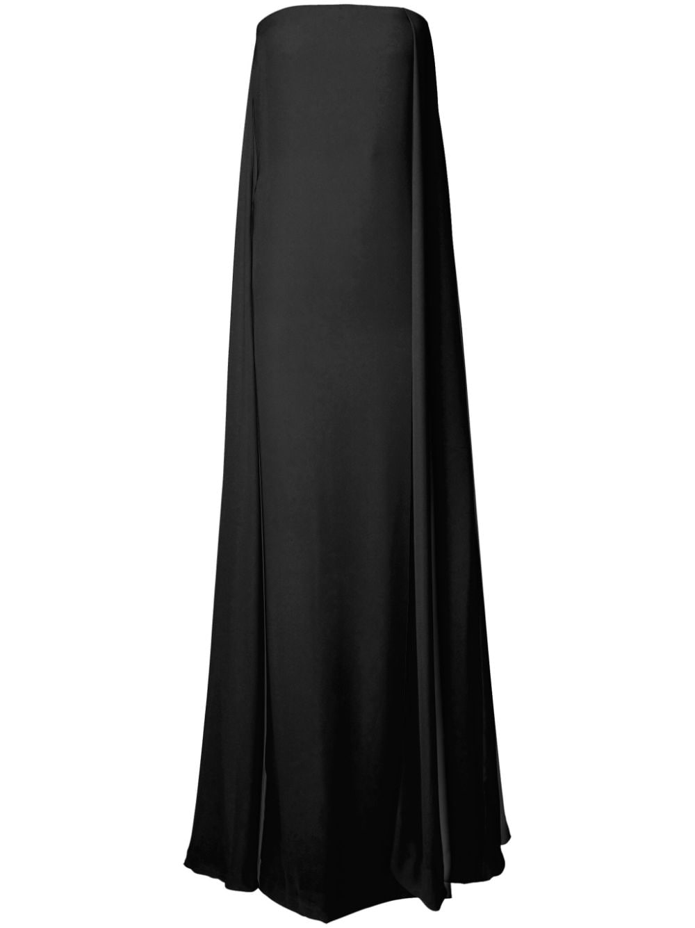 strapless column gown