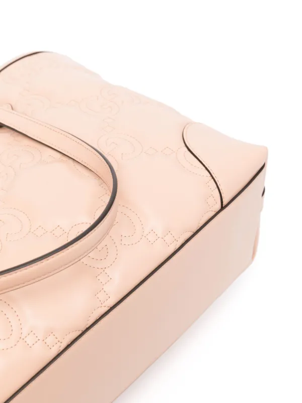 Gucci Medium GG Matelassé Tote Bag | Pink | FARFETCH