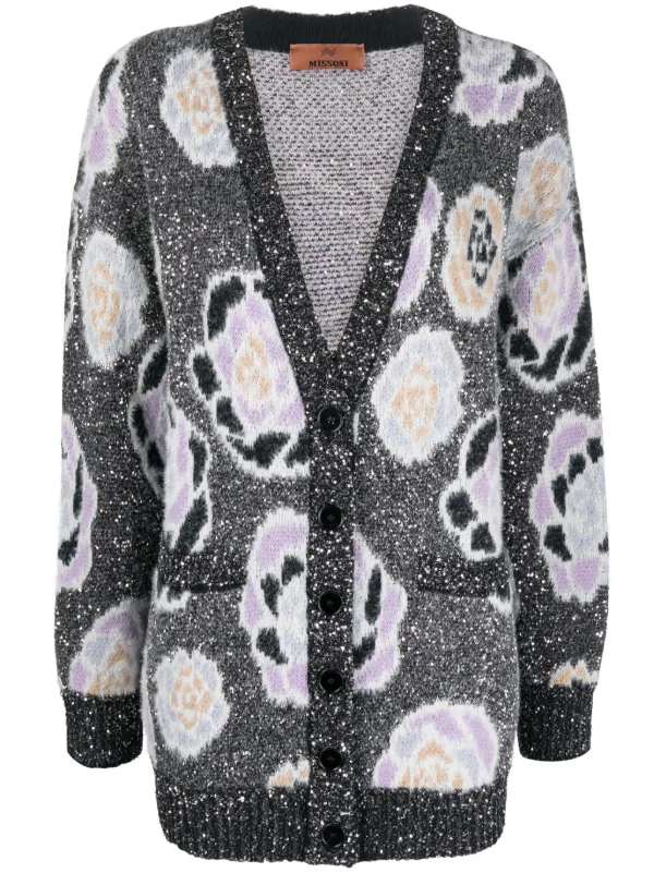 Pink and grey hot sale leopard cardigan