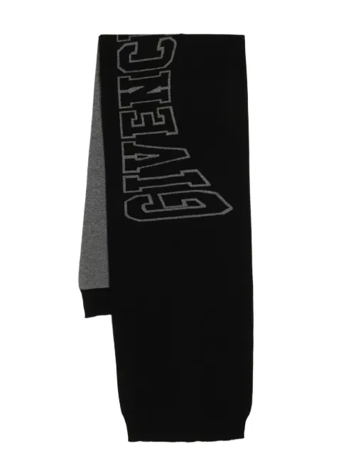 Givenchy two-tone logo-print scarf