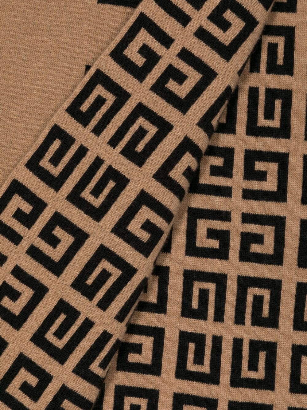 Givenchy Sjaal met intarsia logo Bruin