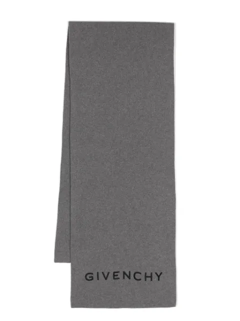Givenchy bufanda tejida con logo bordado