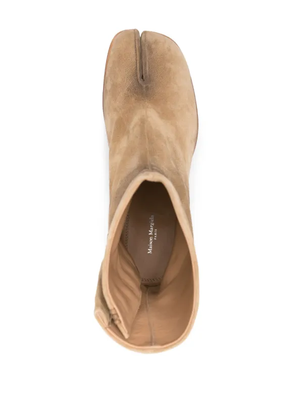 Maison Margiela Tabi 60mm Suede Ankle Boots | Brown | FARFETCH