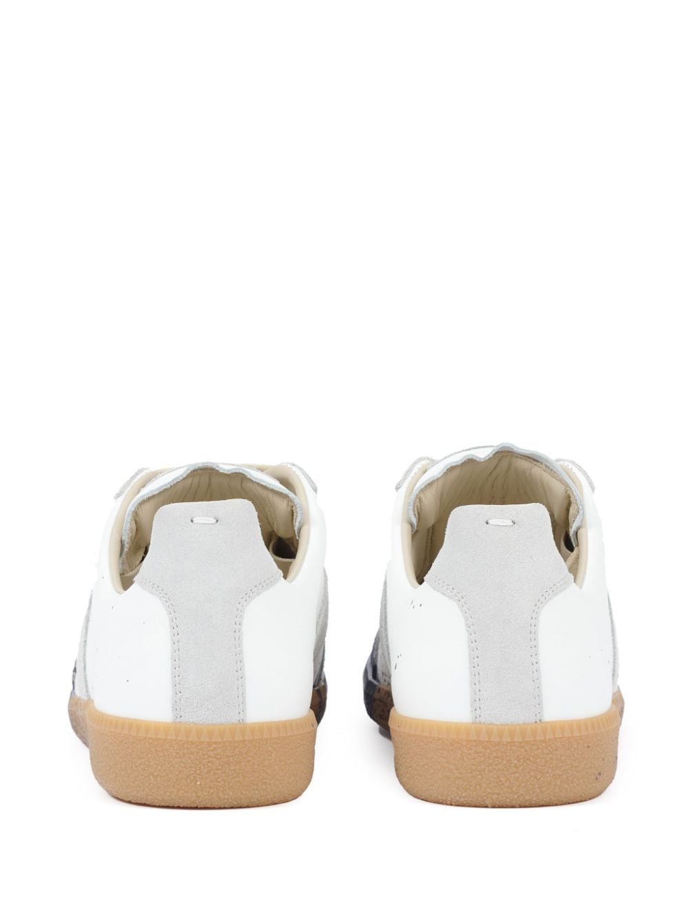 Shop Maison Margiela Paint Replica Sneakers In White