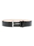 Maison Margiela patent leather buckle belt - Black