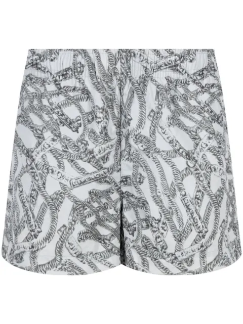 Givenchy chain-link print swimming trunks