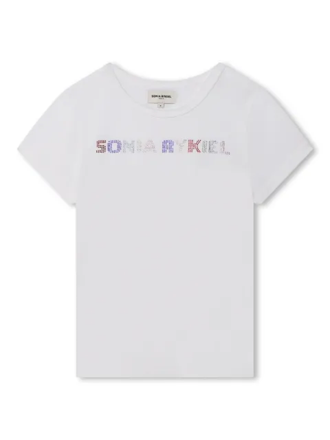 SONIA RYKIEL ENFANT logo-embellished cotton T-shirt