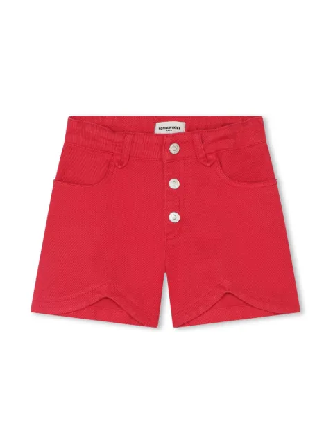 SONIA RYKIEL ENFANT logo-plaque denim shorts