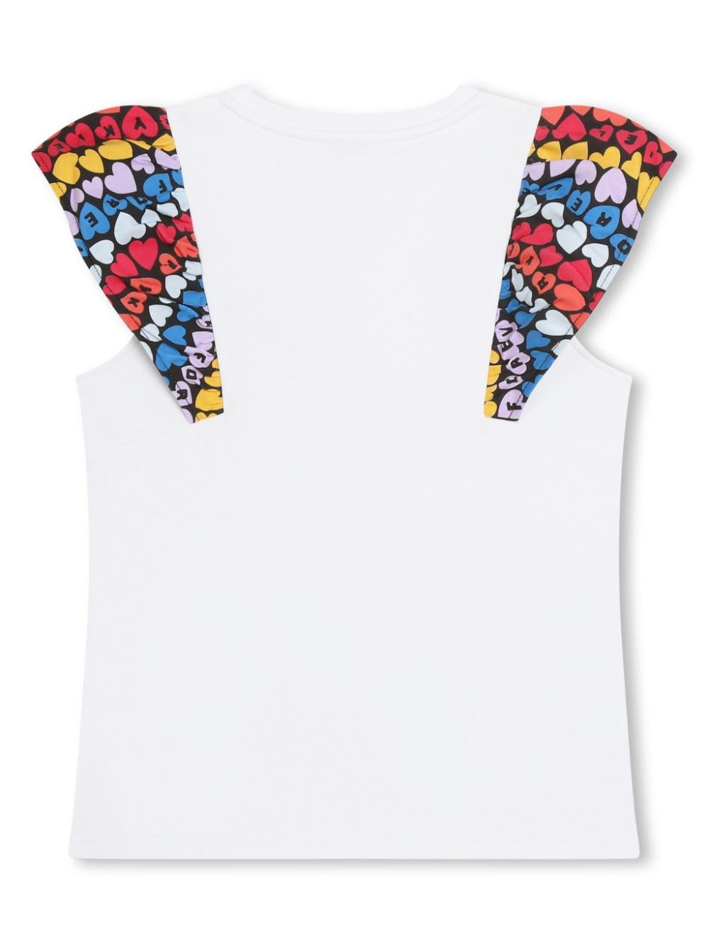 Shop Sonia Rykiel Enfant Colour-block Panelled Cotton T-shirt In White