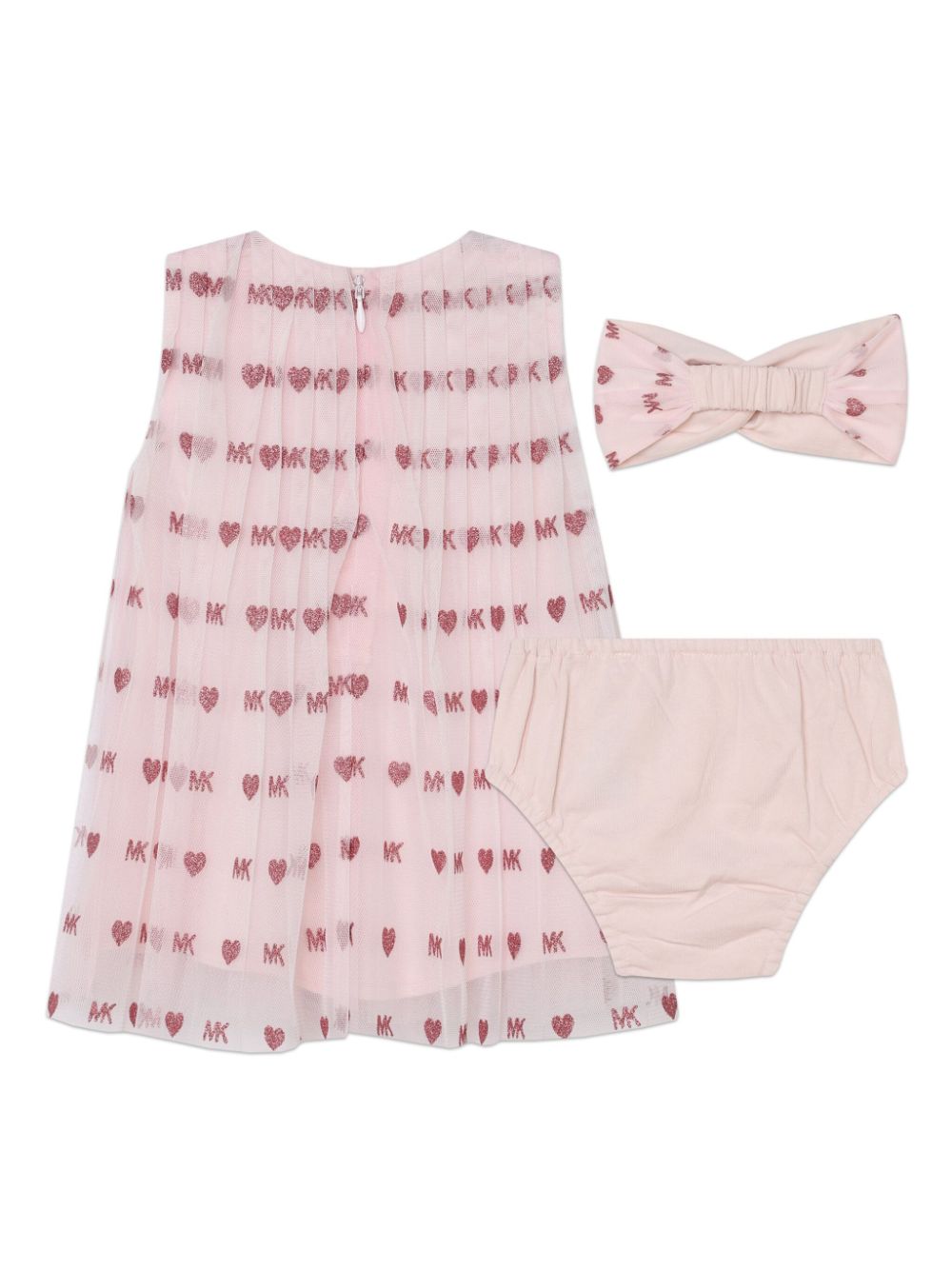Michael Kors Kids Geplooide jurk Roze