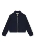 Michael Kors Kids logo-print bomber jacket - Blue