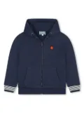 Kenzo Kids Boke Flower-patch cotton jacket - Blue