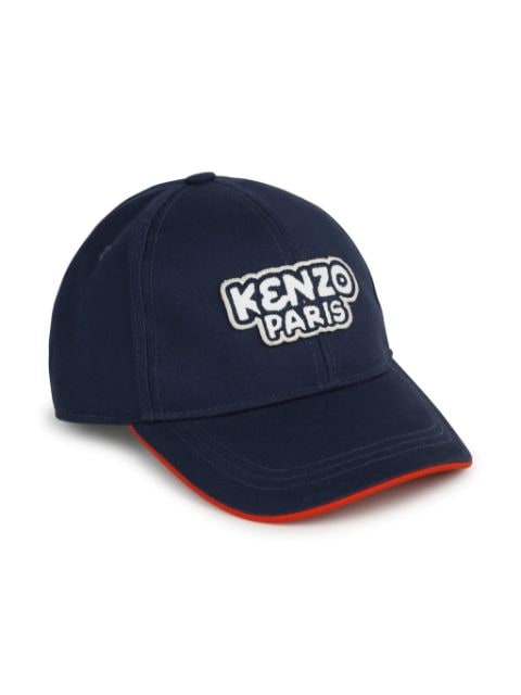 Kenzo Kids logo-appliqué cotton cap 