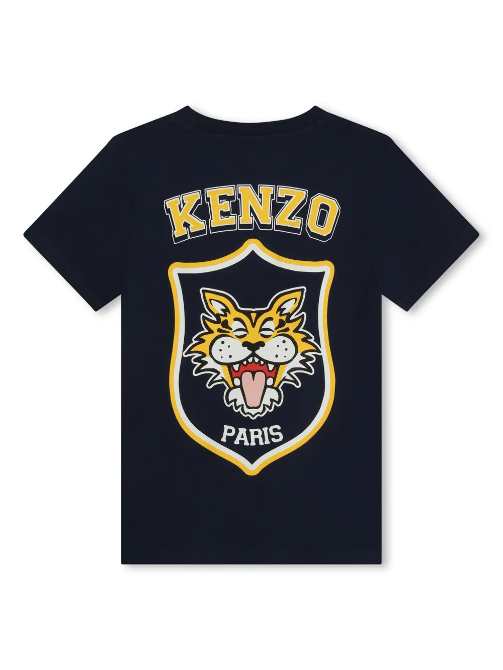 Shop Kenzo Logo-print Organic-cotton T-shirt In Blue