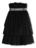 Karl Lagerfeld Kids Ceremonie layered tulle skirt - Black