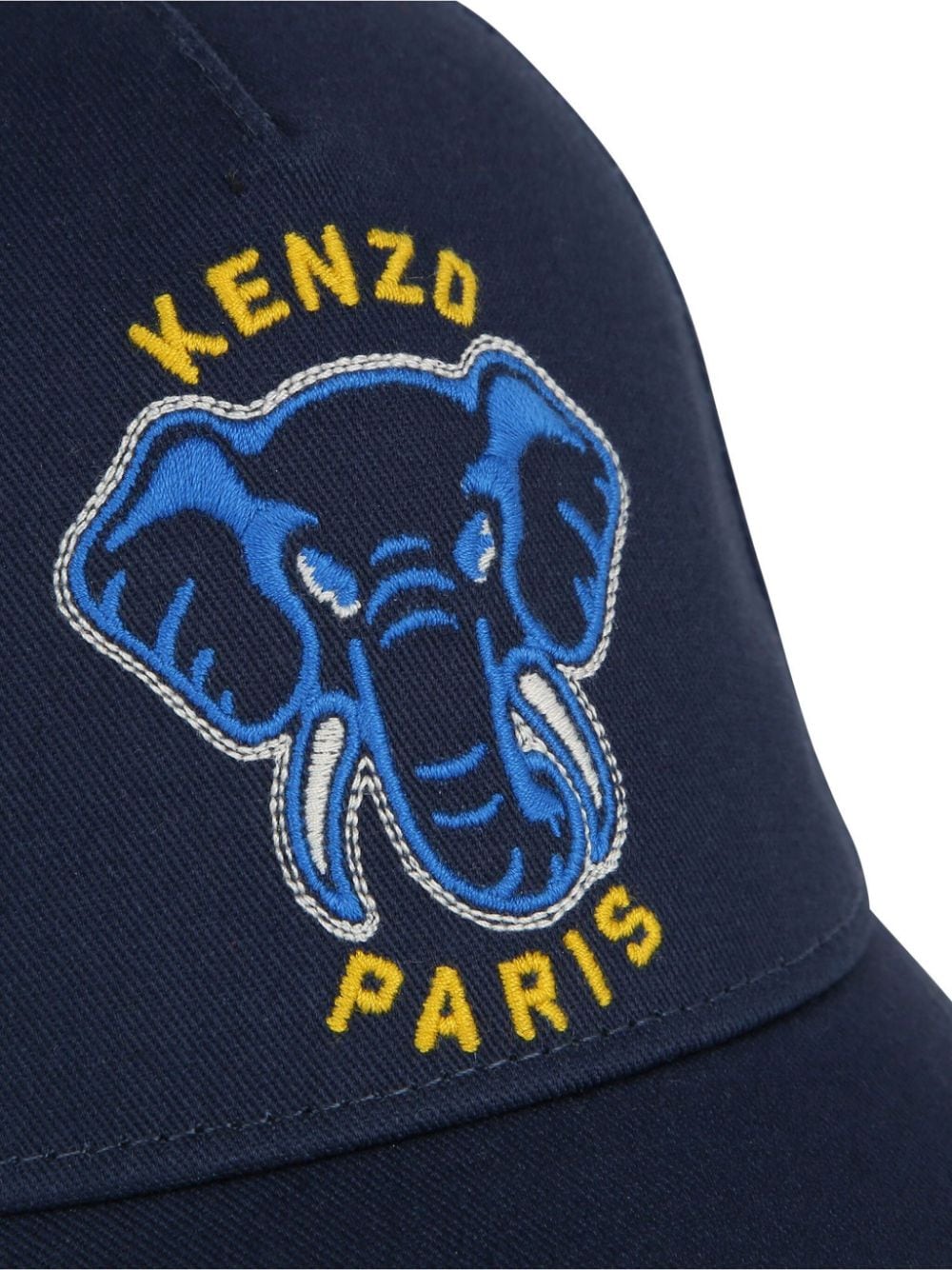 Shop Kenzo Varsity Jungle-embroidery Cap In Blue