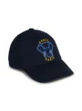 Kenzo Kids Varsity Jungle-embroidery cap - Blue