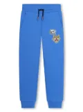 Kenzo Kids tiger-print cotton track pants - Blue
