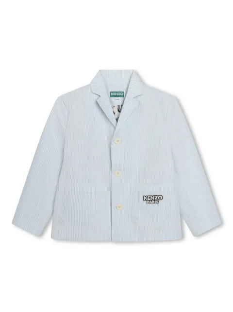 Kenzo Kids blouse en coton mélangé à rayures