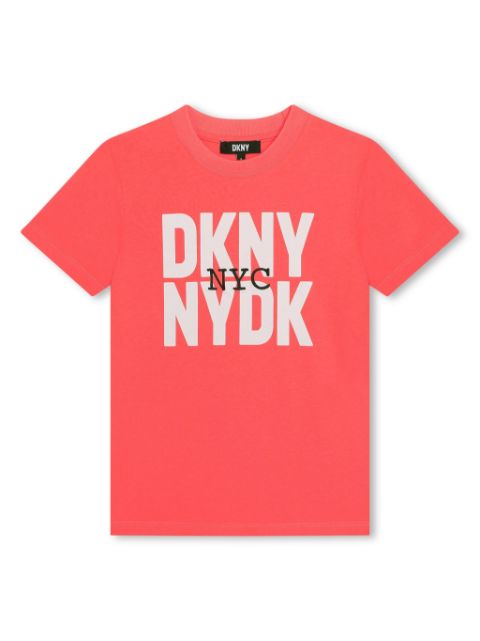 Dkny Kids playera con logo estampado